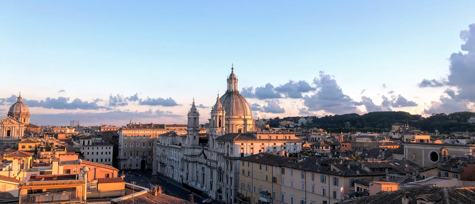 Rome skyline in Italy